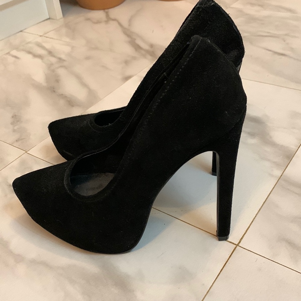KELSI DAGGER SUEDE PUMPS 8.5 8 1/2 BLACK
